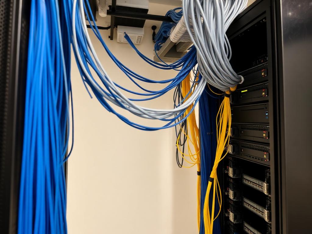 Office network cabling setup in Lahore for 200 workstations