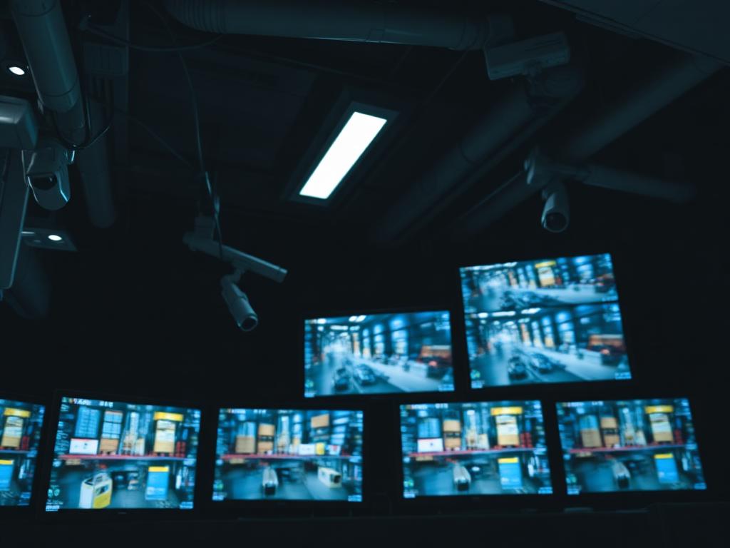 CCTV installation technician installing IP security camera in Islamabad